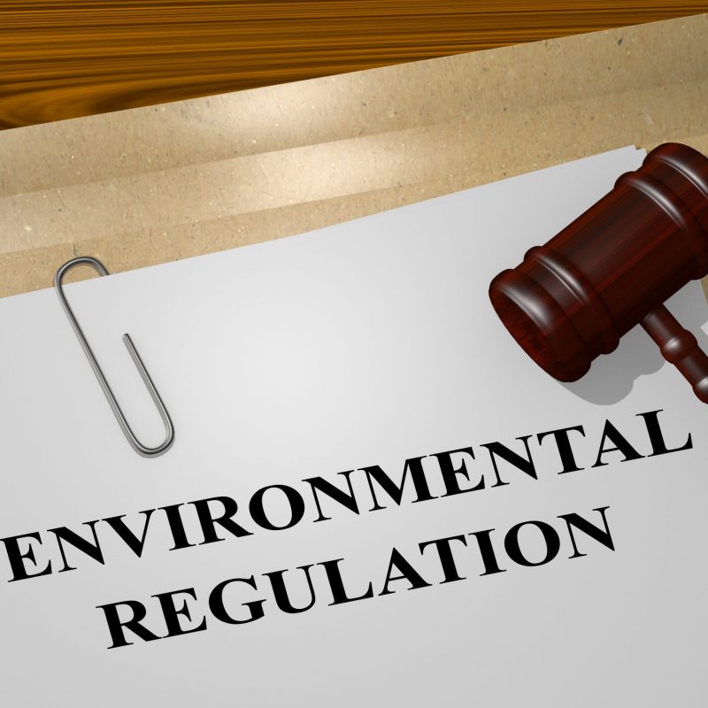 3d,Illustration,Of,"environmental,Regulation",Title,On,Legal,Document